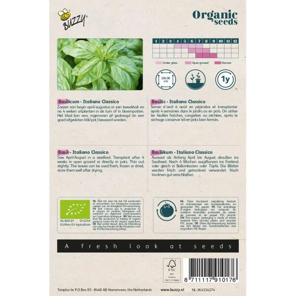 Basilicum Genovese BIO 2 Basilicum Genovese BIO - Afbeelding 2