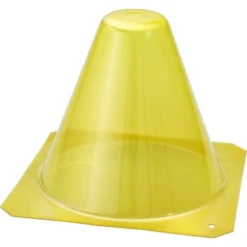 Kunstof PET Plantenhoed - Geel - Set Van 12 Stuks