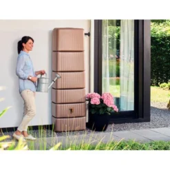 Regenton Muurmodel Slim 650 Liter + Kraan - Taupe 6 Regenton Muurmodel Slim 650 Liter + Kraan - Taupe -Aanbiedingen Tuin Bliss Winkel regenton muurmodel slim 650l taupe kr 1603726255 600