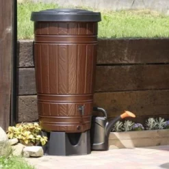 Regenton Woody Met Houtlook- 265 Liter -Aanbiedingen Tuin Bliss Winkel regenton woody 265 liter 1484068033 3 600